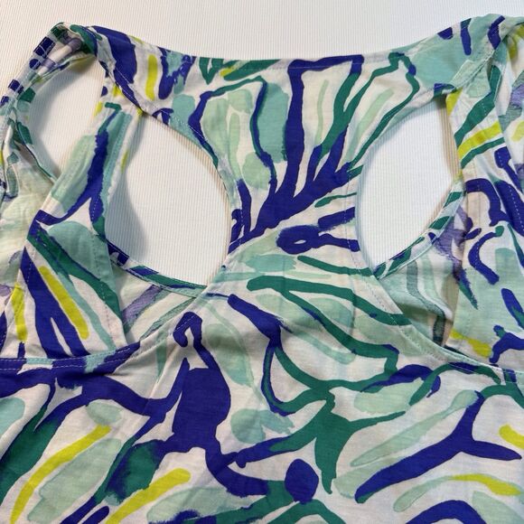Lilly Pulitzer Monterey Racerback Tank Top Pool Blue Stay Cool‎ XS - Picture 12 of 16